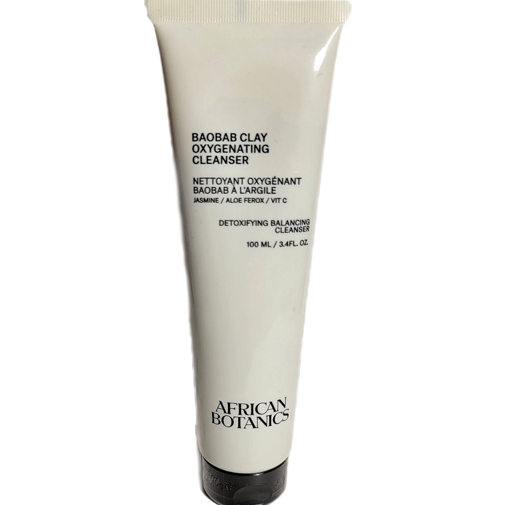 African Botanics Baobab Clay Oxygenating Cleanser Skincare Beauty 3.4 Fl Oz NEW